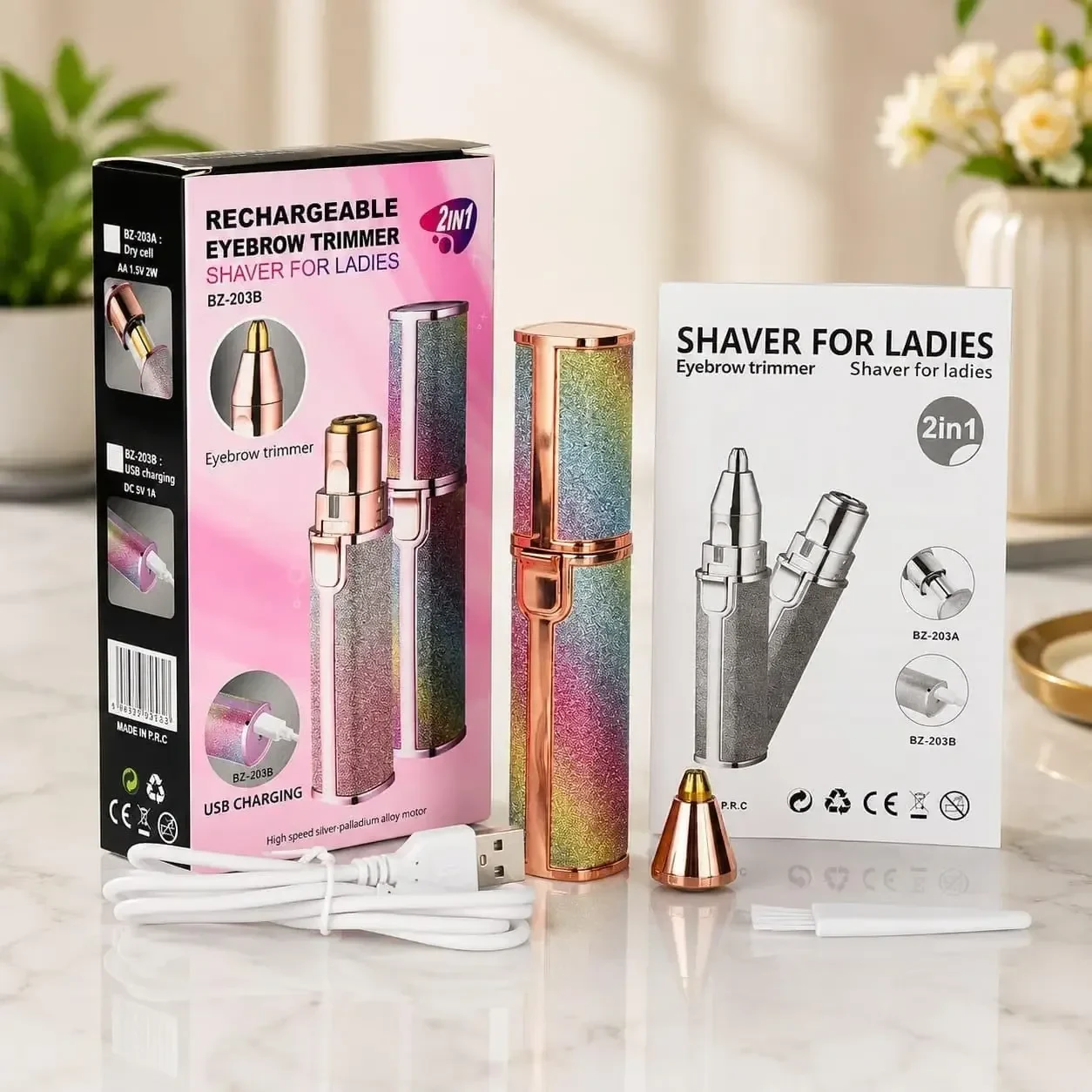 Eyebrow Trimmer and Facial Hair Remover for Women